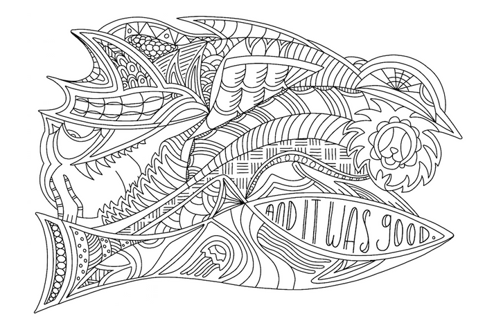 illustrated earth coloring page