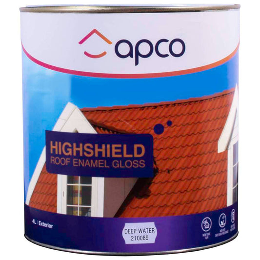 Apco Highshield Roof Paint Gloss Enamel Deep Water 4L