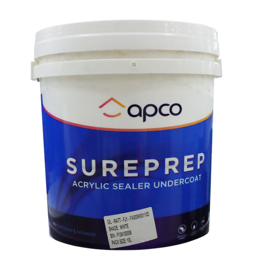 Apco Sureprep Undercoat Acrylic White 10L