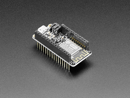 Assembled Feather HUZZAH w/ ESP8266 WiFi With Stacking Headers by Adafruit - The Pi Hut