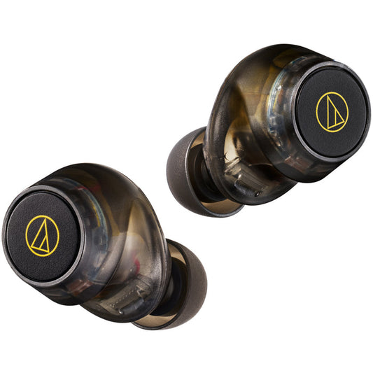Audio Technica ATH-CKS30TW+ Noise Cancelling Wireless Earbuds Translucent Black Translucent Black
