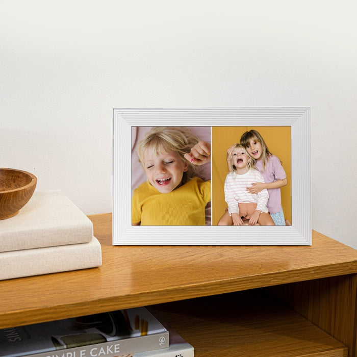 AURA Carver 10.1" WiFi Digital Photo Frame - Seasalt | UKA900-WHT Aura Digital Photo Frame Euronics Ireland