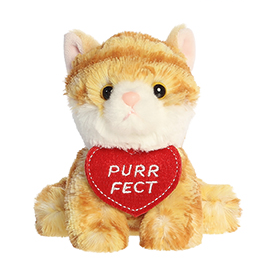 Aurora Plush 4.5 Inch Luv Bits PURR-FECT Cat Valentine Plush Toy