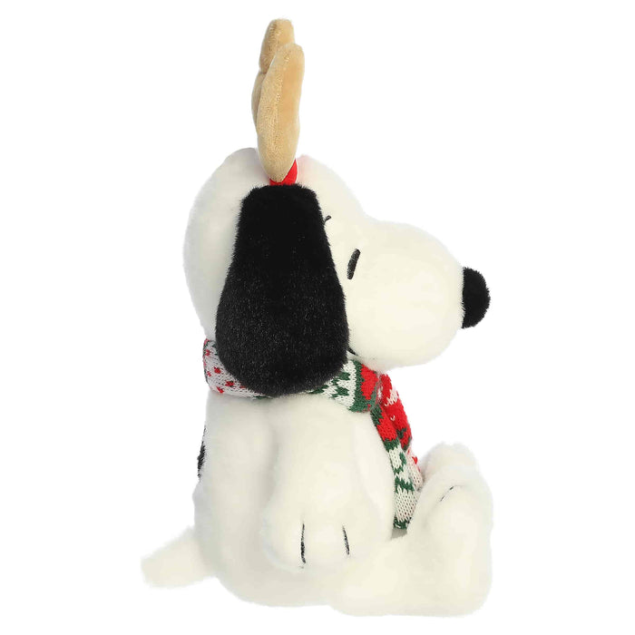 Aurora Plush 6 Inch Peanuts Reindeer Snoopy Holiday Plush Toy