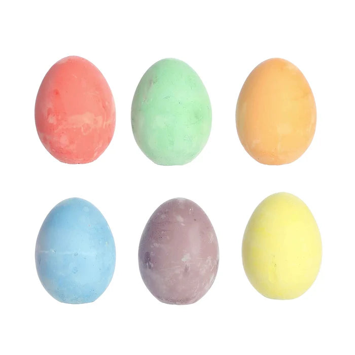 Aurora Toys Egg Chalk - 2.25", 6 Pack