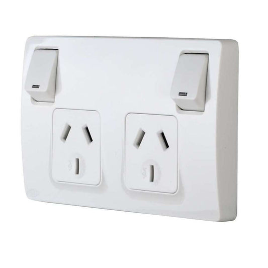 Avan Modern Design Double GPO 10A