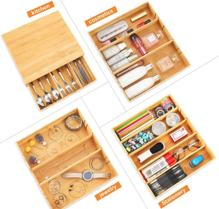 Bamboo K-Cup Coffee Pod Holder Storage Organizer  for Kitchen, Jewelry and Cosmetic -Home Living Store - -