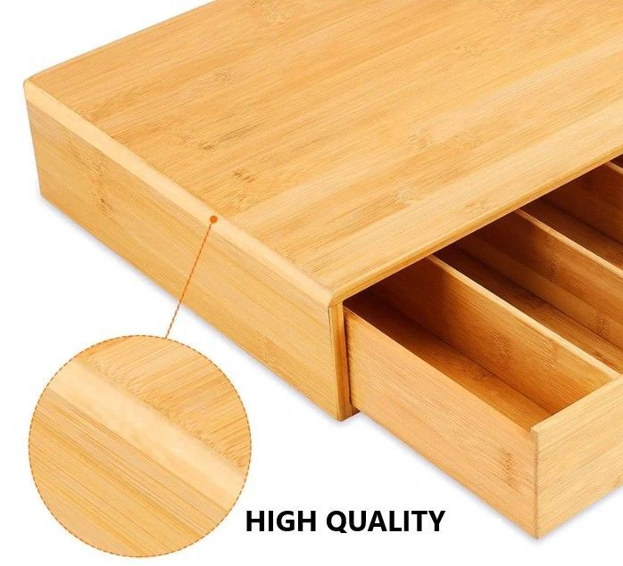 Bamboo K-Cup Coffee Pod Holder Storage Organizer  for Kitchen, Jewelry and Cosmetic -Home Living Store - -