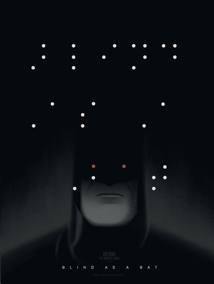 Batman: The Animated Series - Blind as a Bat Screenprinted Poster