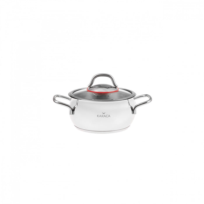 Batterie de cuisine Karaca Emirgan avec la base d’induction en acier, 6 pièces, taille moyenne