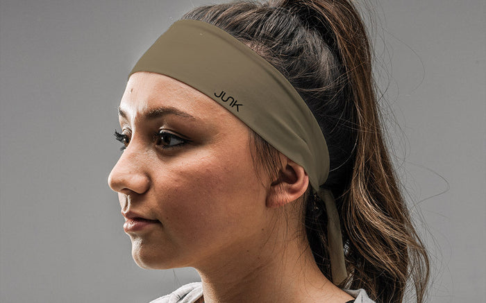 Beige Flex Tie Headband - View 3