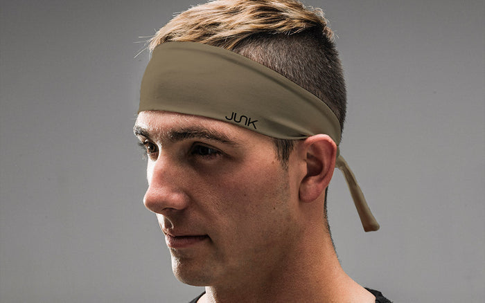 Beige Flex Tie Headband - View 4