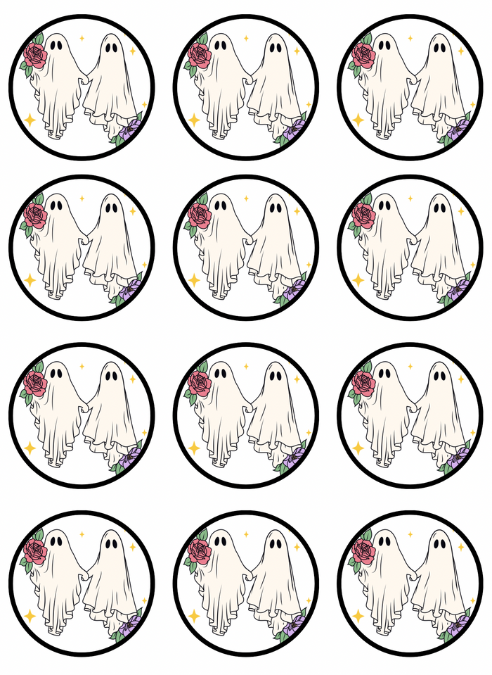 Bf & gf ghosts Edible Images