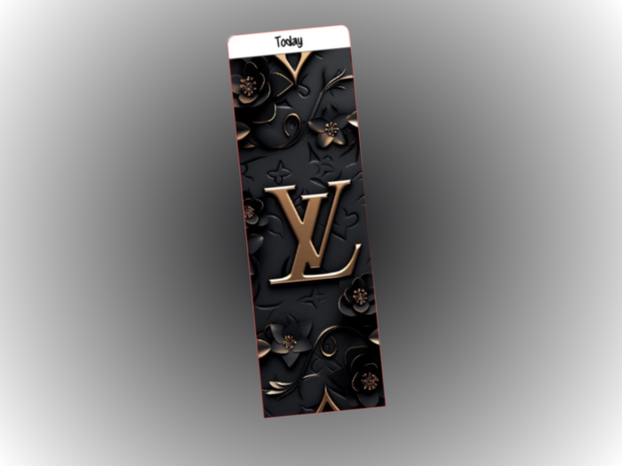 Binder Bookmark | A5 Rings | Blk & Gld