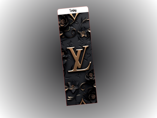 Binder Bookmark | A5 Rings | Blk & Gld