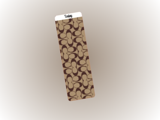 Binder Bookmark | A6 Rings | Brown Coach