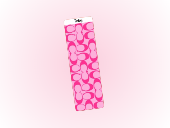 Binder Bookmark | A6 Rings | Pink Coach