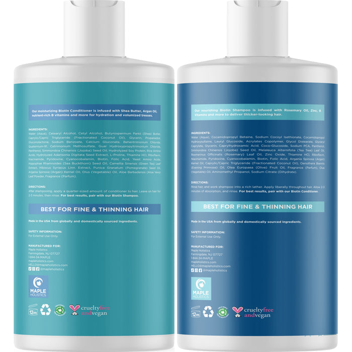 Biotin Shampoo and Conditioner Set