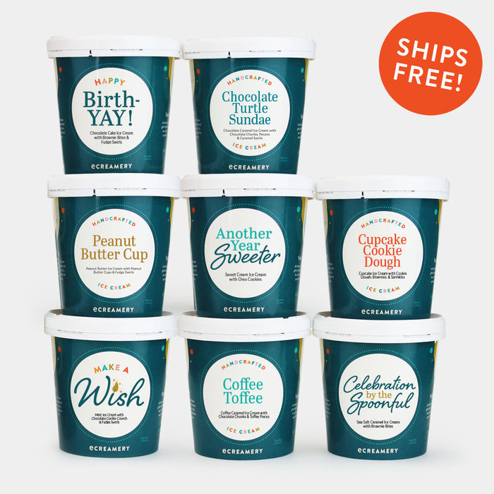 Birthday Themed 8 Pint Ice Cream Gift
