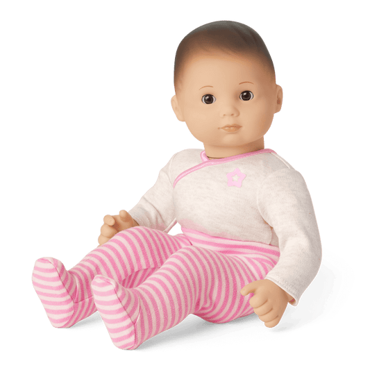 Bitty Baby® Doll #2 with brown hair in Pretty Pink