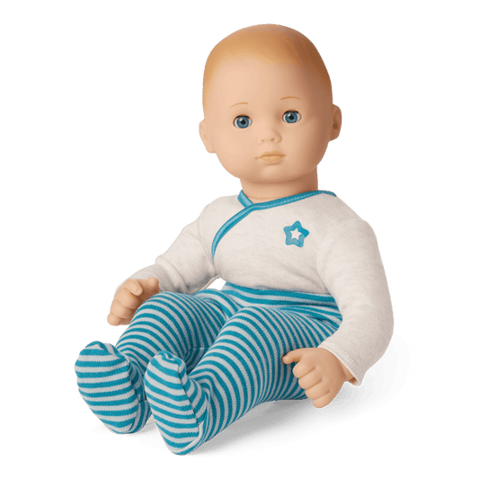 Bitty Baby® Doll #3 with blonde hair in Soft Blue