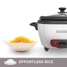BLACK + DECKER 6-Cup Rice Cooker - Factory Certified with Full Warranty - RC506C