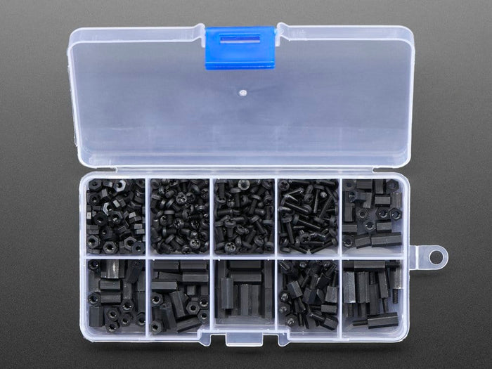 Black Nylon Screw and Stand-off Set – M2.5 Thread by The Pi Hut - The Pi Hut