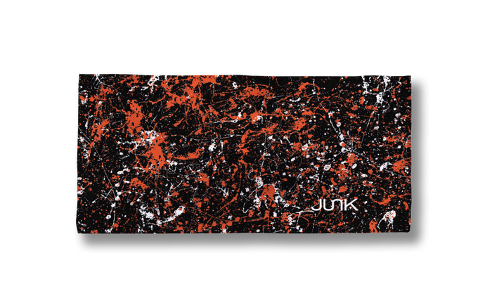 Black Orange White Splatter Big Bang Lite Headband - View 3
