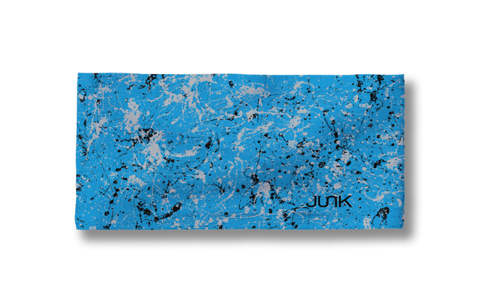 Black Silver Blue Splatter Big Bang Lite Headband - View 3