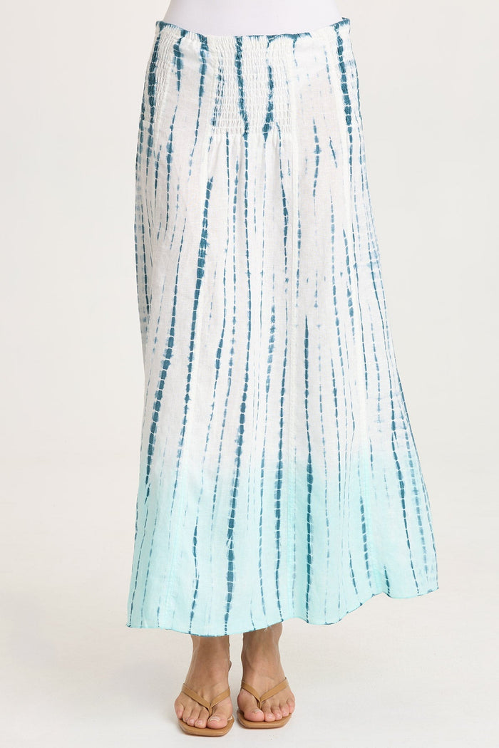 XCVI Blake Linen Smocked Skirt/Dress