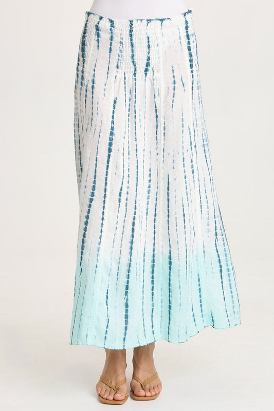 XCVI Blake Linen Smocked Skirt/Dress