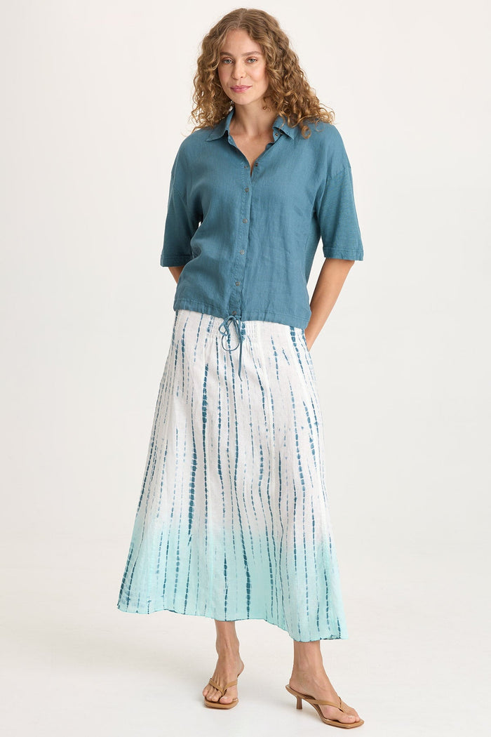 XCVI Blake Linen Smocked Skirt/Dress