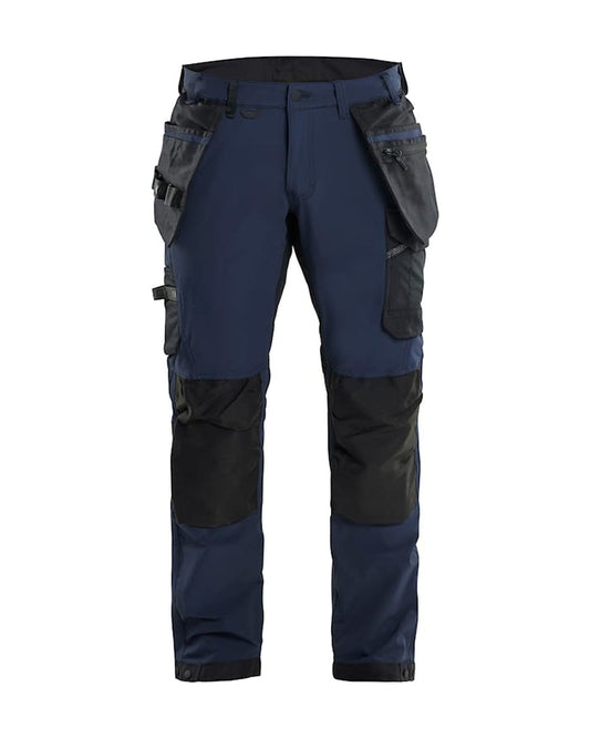 Blaklader Craftsman 4-Way Stretch Trousers - Dark Navy/Black