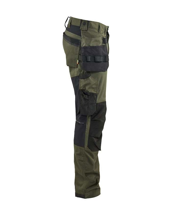 Blaklader Craftsman Trousers Stretch - Forest & Black | 1750