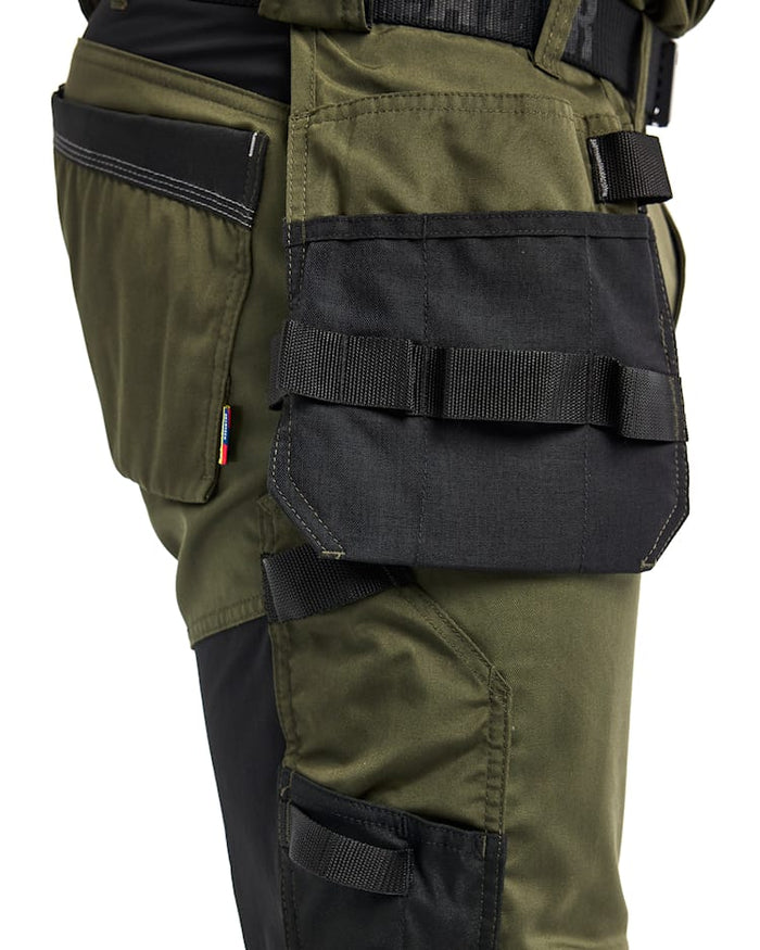 Blaklader Craftsman Trousers Stretch - Forest & Black | 1750