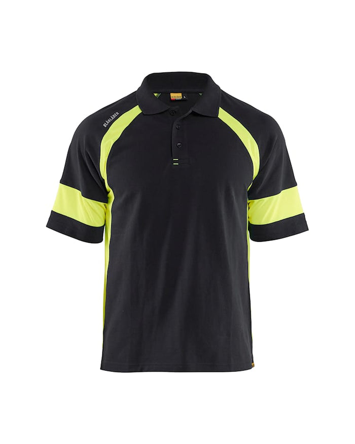 Blaklader Hi-Vis Polo-Shirt - Black/Yellow | 3528