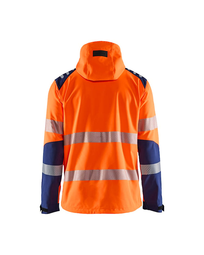 Blaklader Hi-Vis Softshell Jacket - Orange/Navy | 4491