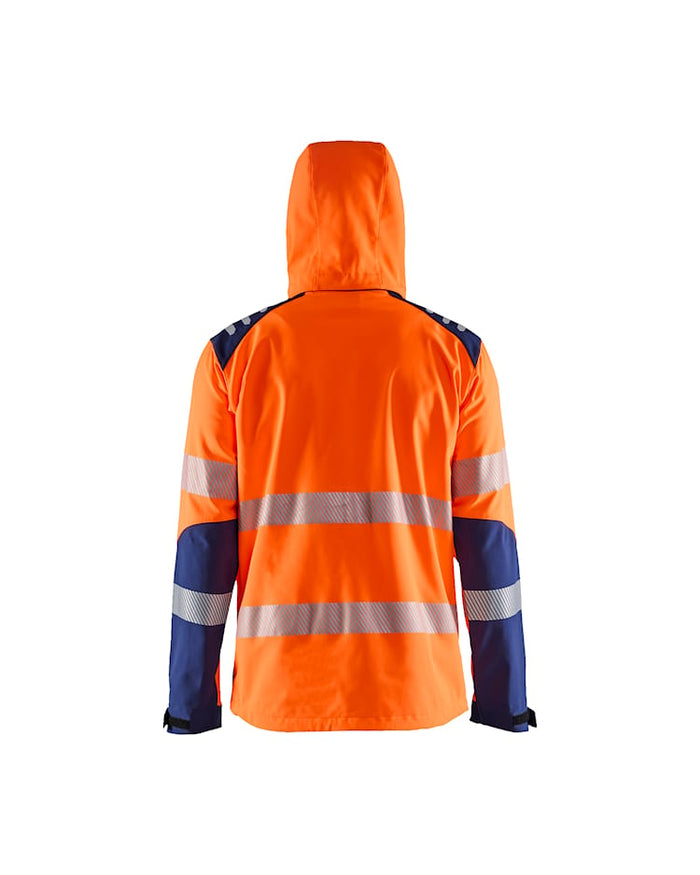 Blaklader Hi-Vis Softshell Jacket - Orange/Navy | 4491
