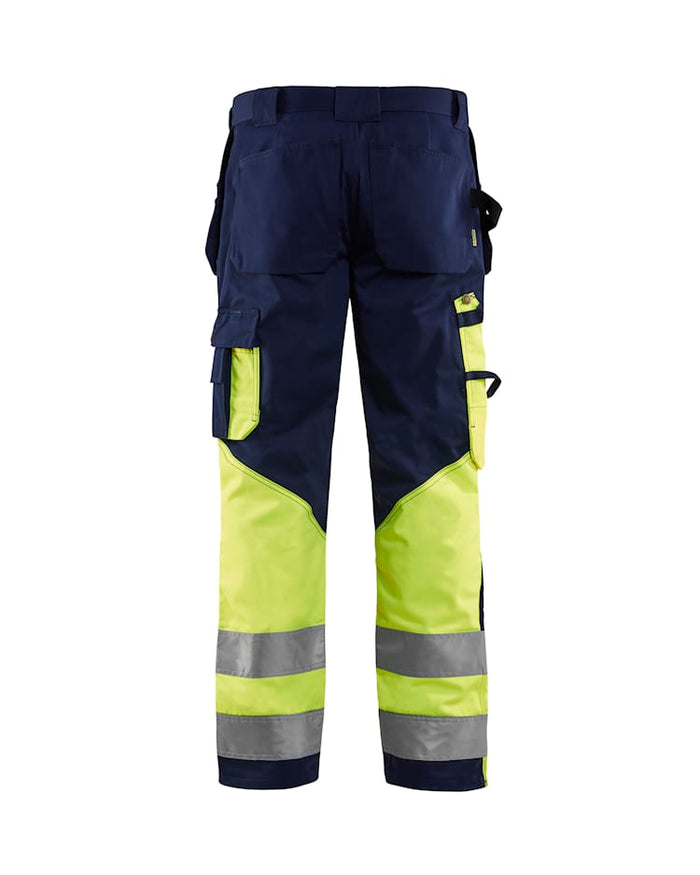 Blaklader Hi-Vis Trousers Navy & Yellow | 1529