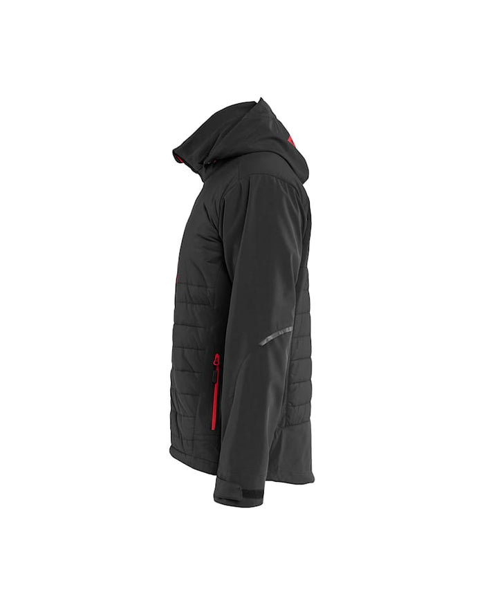 Blaklader Hybrid Jacket Black & Red | 4743