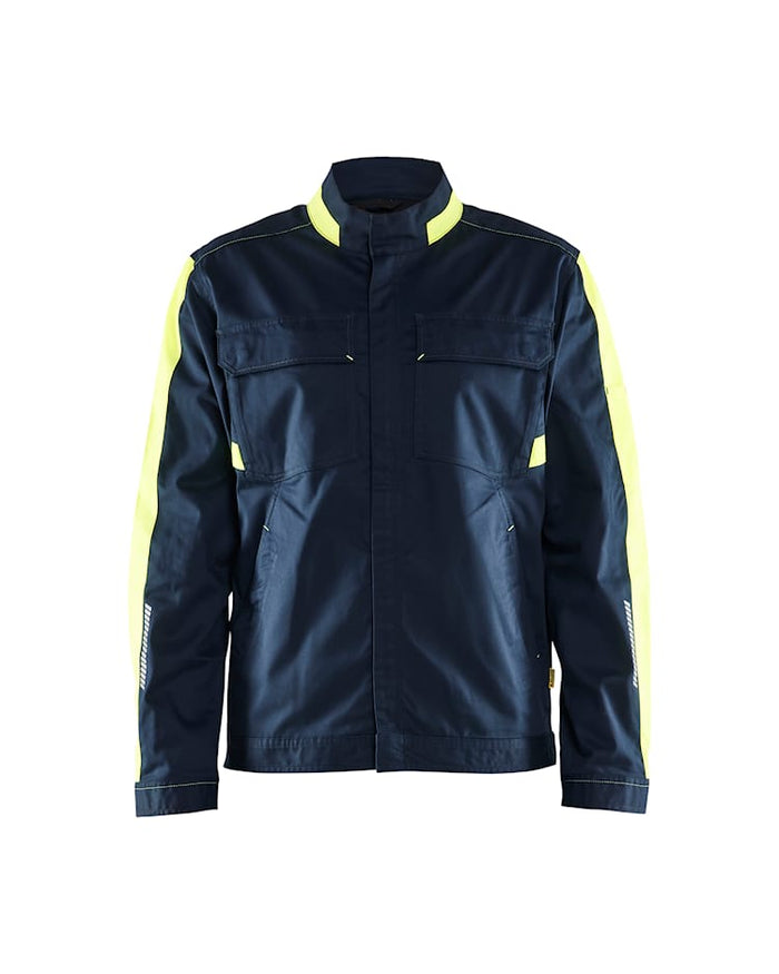 Blaklader Industry Jacket Stretch - Navy & Yellow | 4444