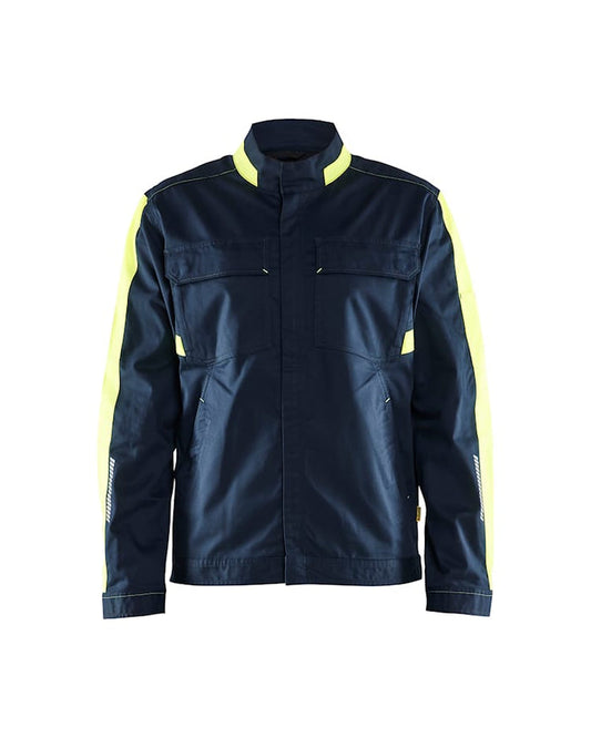 Blaklader Industry Jacket Stretch - Navy & Yellow | 4444