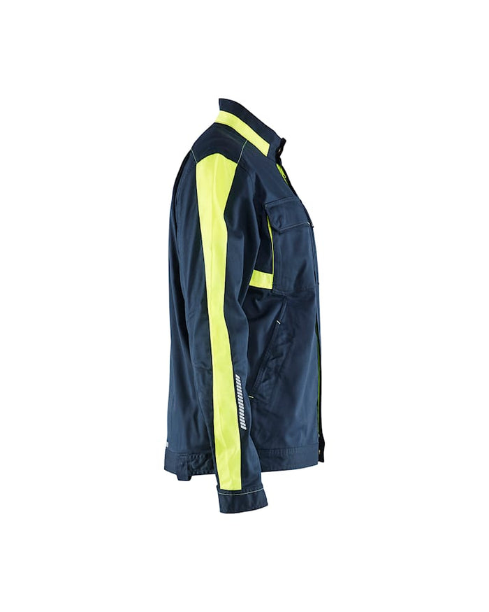 Blaklader Industry Jacket Stretch - Navy & Yellow | 4444