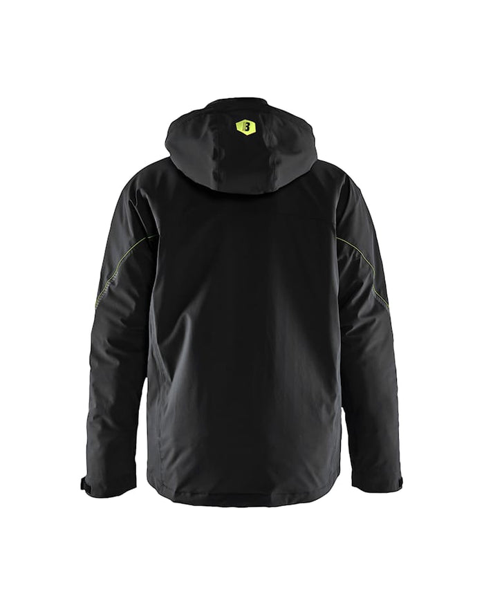 Blaklader Lightweight Lined Winter Jacket Stretch - Black/Yellow | 4484