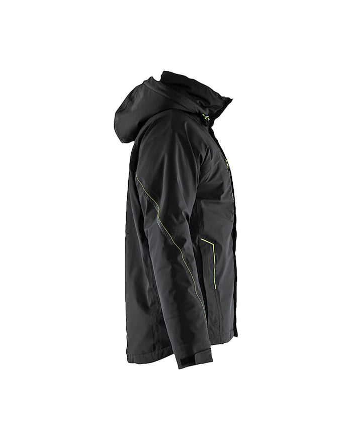 Blaklader Lightweight Lined Winter Jacket Stretch - Black/Yellow | 4484