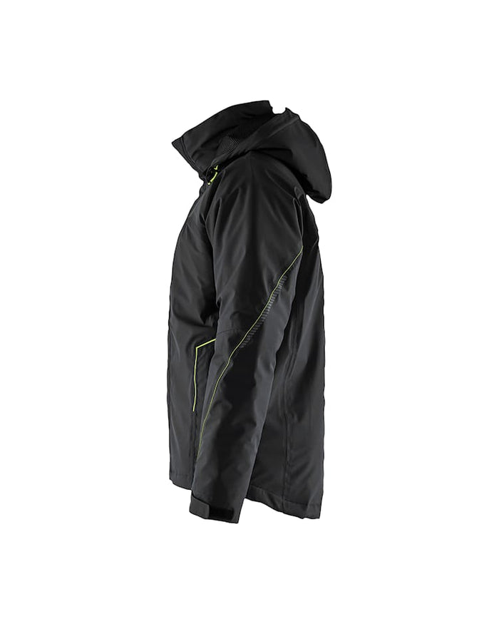 Blaklader Lightweight Lined Winter Jacket Stretch - Black/Yellow | 4484