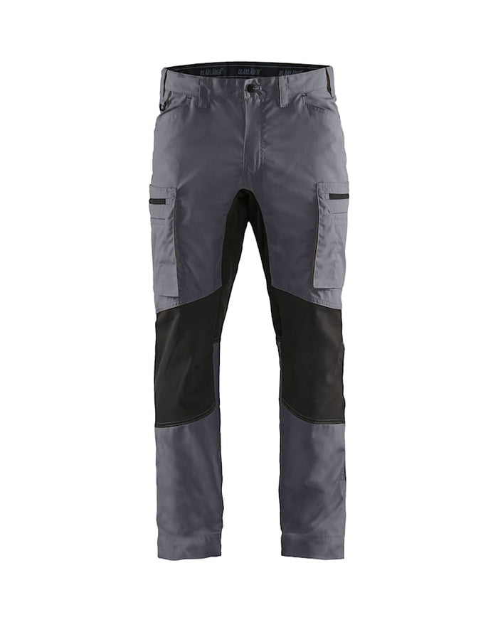 Blaklader Service Trousers Stretch - Mid-Grey & Black | 1459