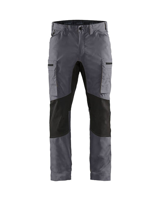 Blaklader Service Trousers Stretch - Mid-Grey & Black | 1459