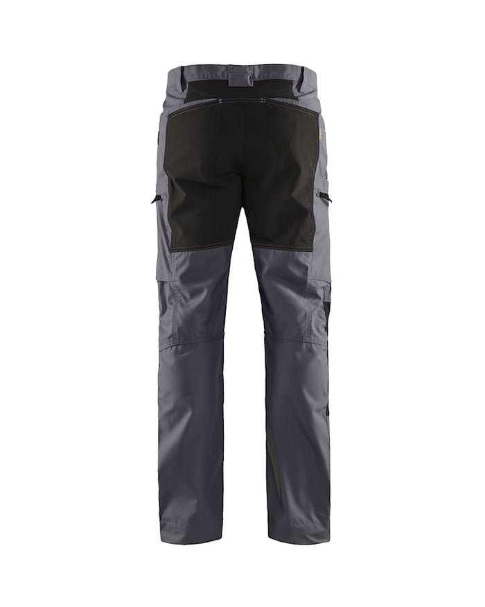 Blaklader Service Trousers Stretch - Mid-Grey & Black | 1459