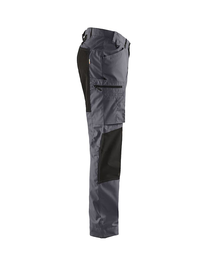 Blaklader Service Trousers Stretch - Mid-Grey & Black | 1459